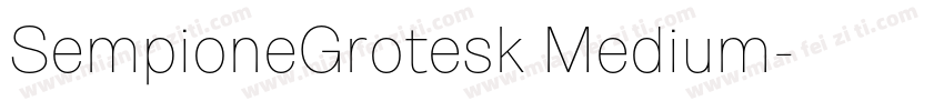 SempioneGrotesk Medium字体转换
